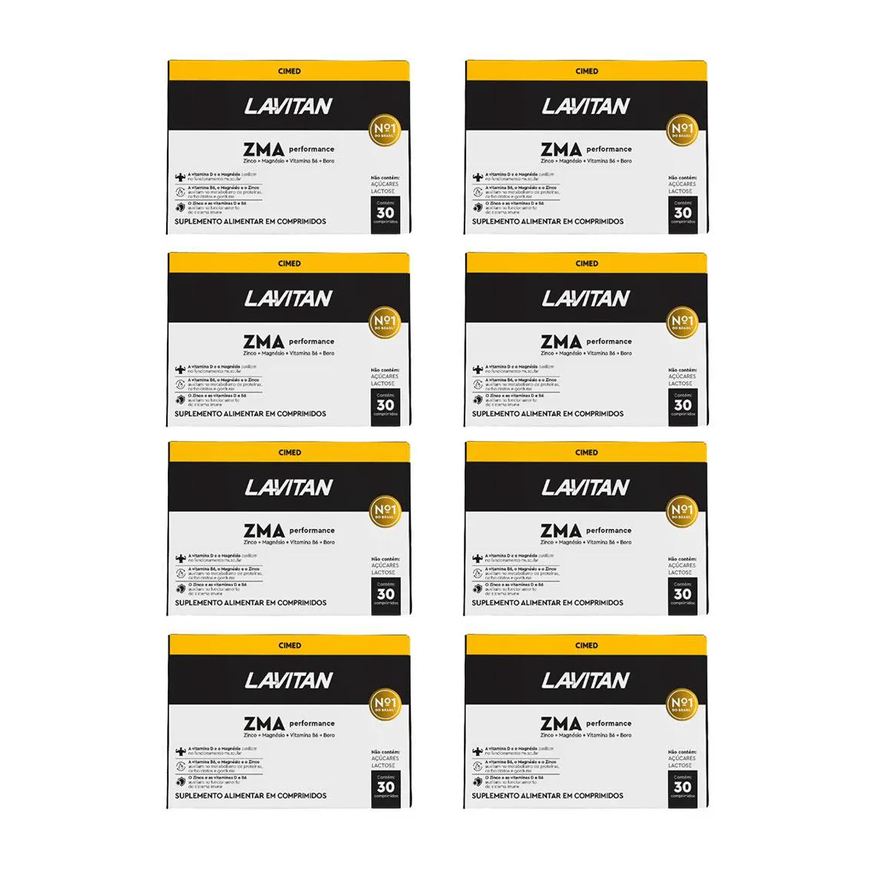 Cimed Kit 8 Lavitan Zma Performance Homem - 30 Cápsulas