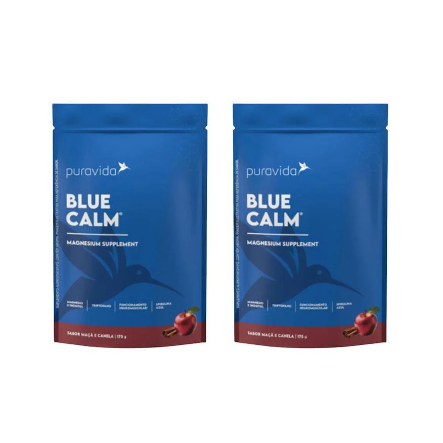 Puravida Kit 2 Blue Calm Magnesium Sabor Canela - 175g