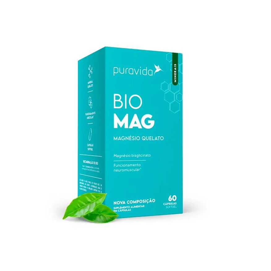 Puravida Suplemento Bio-Mag Magnesio - 60 Cápsulas