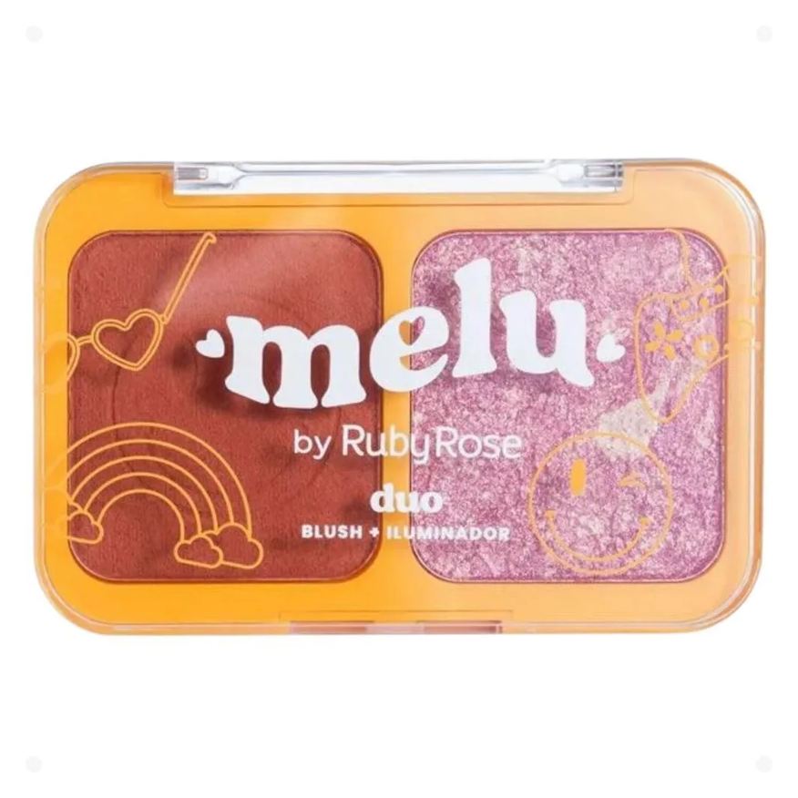 Ruby Rose Duo Blush e Iluminador Melu Potion Last Dance Rr1002-2