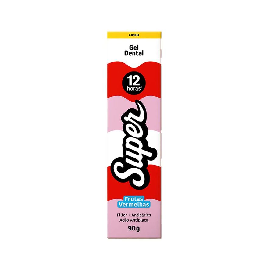 Super Gel Dental Cimed 12h Frutas Vermelhas 90g