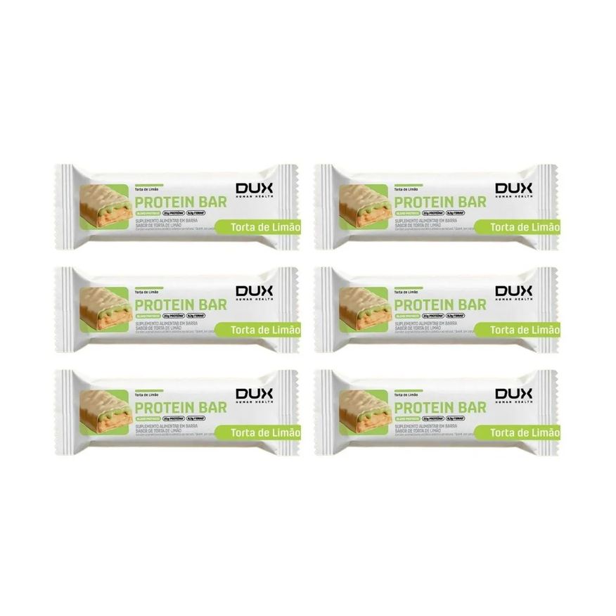 Dux Nutrition Kit 6 Barra de Proteina 20g Mais Energia Torta de Limao 60g Dux