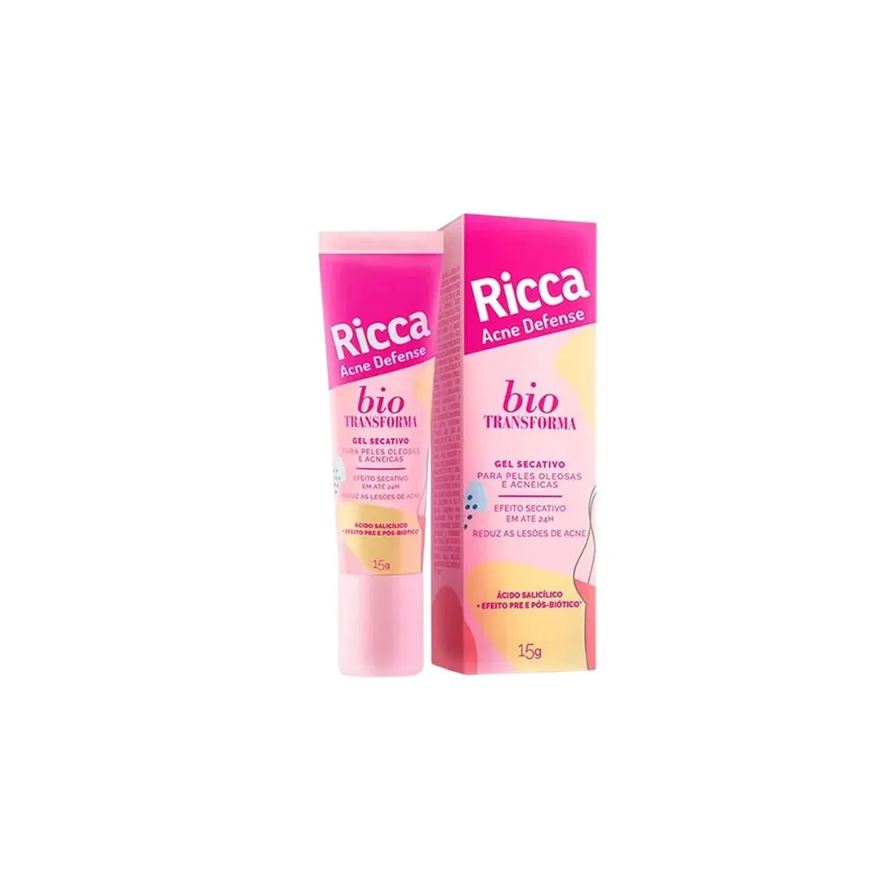 Ricca Gel Secativo 15g - Reduz Acne e Oleosidade Rapidamente