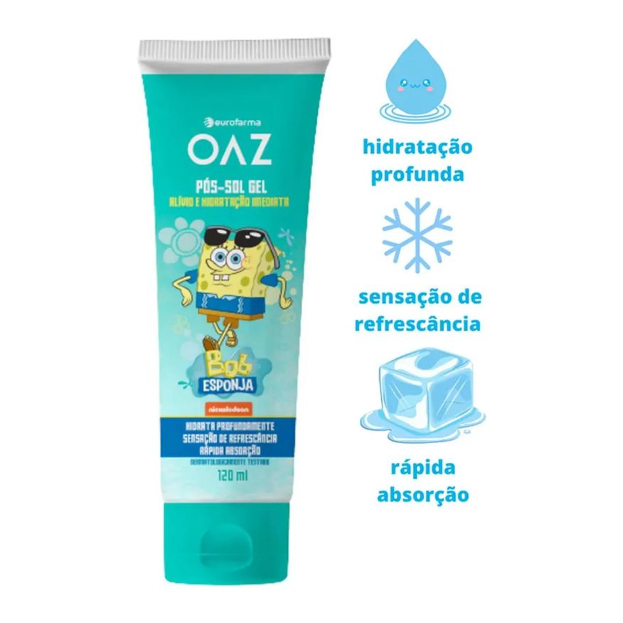 Gel Pós-Sol Infantil Oaz Bob Esponja 120ml