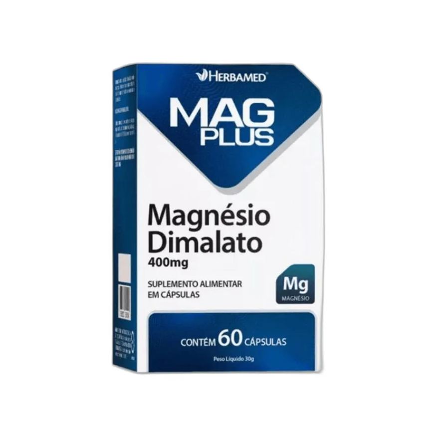 Herbamed Vitamina Magnésio Dimalato 400mg 60 Cápsulas