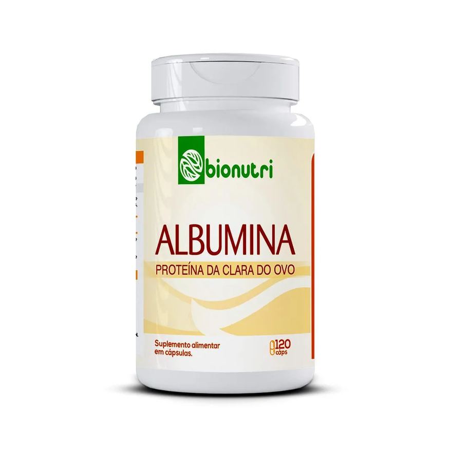 Bionutri Albumina 100% Proteina Pura 500mg 120 cápsulas