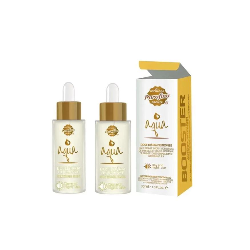 Parafina Bronze Kit com 2 Aqua Booster Autobronzeador 30ml