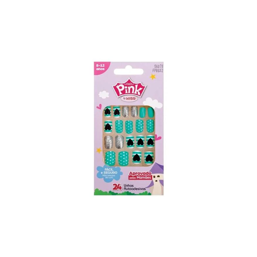 Kiss Unha Postiça Infantil Pink Candy - New York