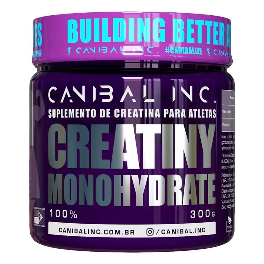 Canibal Creatina Creatiny Monohidratada 300g - Inc sem Sabor