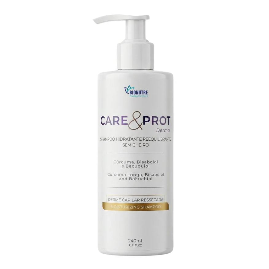 Bionutre Pharmaceuticals Shampoo Reequilibrante Care&Prot Derma 240ml - sem Cheiro - Psoríase