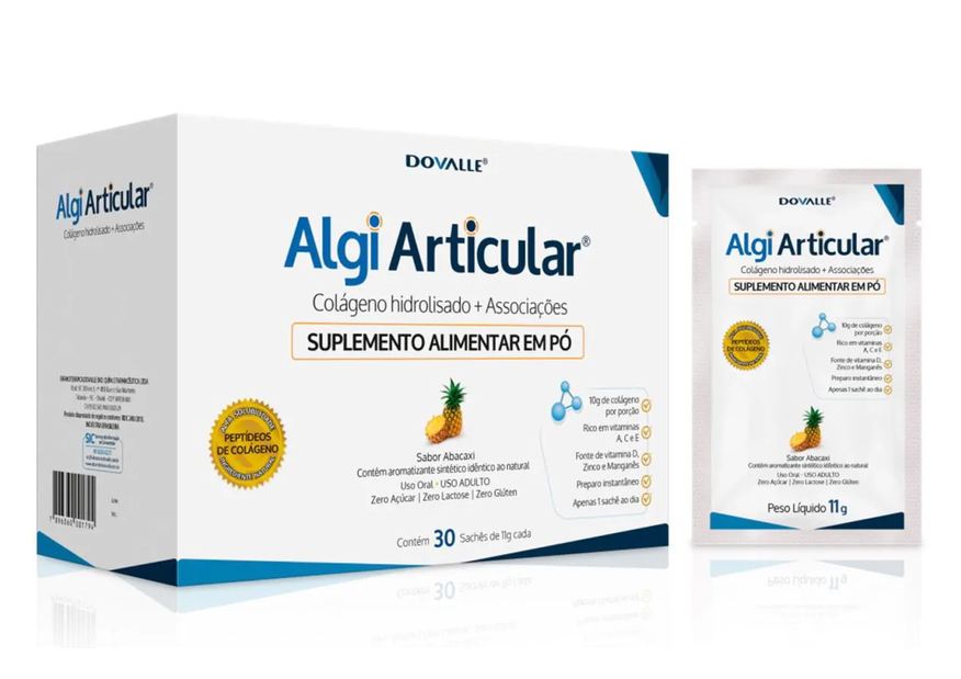 Dovalle Suplemento Algi Articular Sabor Abacaxi 30 Sachês