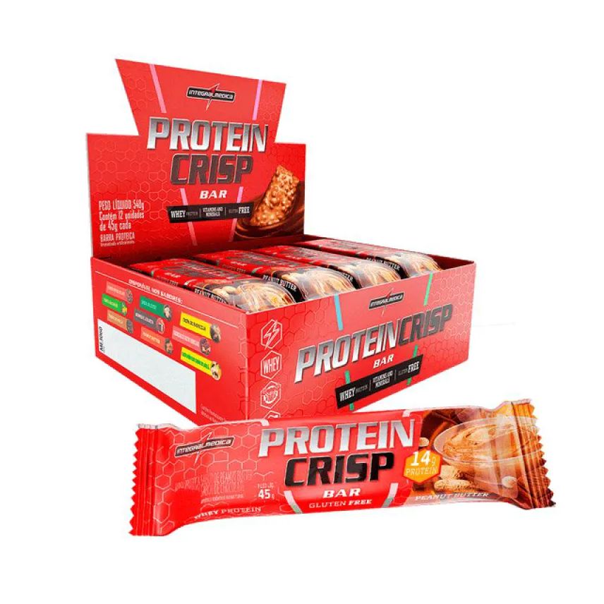 Integralmédica Protein Crisp Bar (12Uni) - Peanut Butter