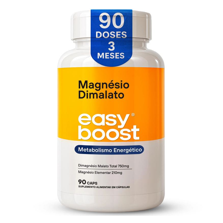 Easy Boost Magnésio Dimalato 100% 1500mg 90 cápsulas