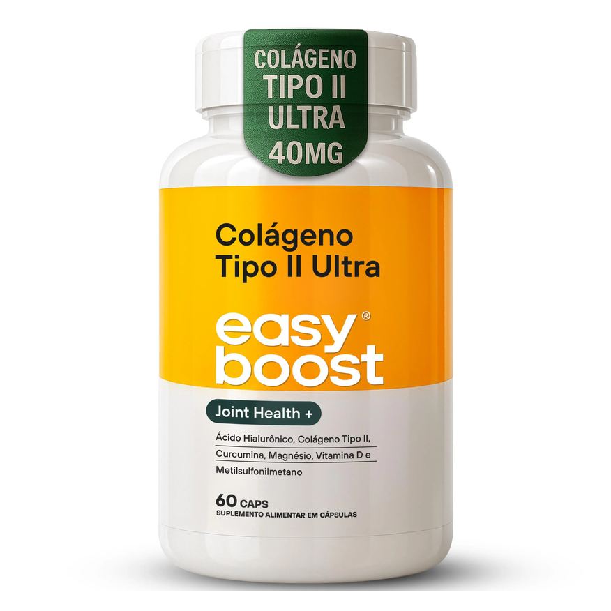 Easy Boost Colágeno Tipo 2 Ultra Msm Hialurônico D3 60 cápsulas