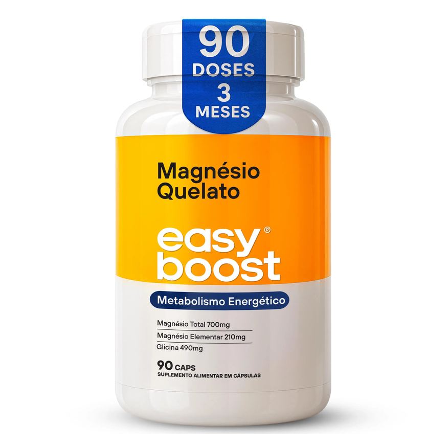 Easy Boost Magnésio Quelato Bisglicinato Quelado 90 cápsulas
