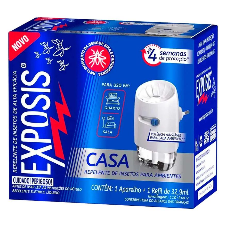 Casa Repelente Exposis Repelente Elétrico Líquido + 1 Refil