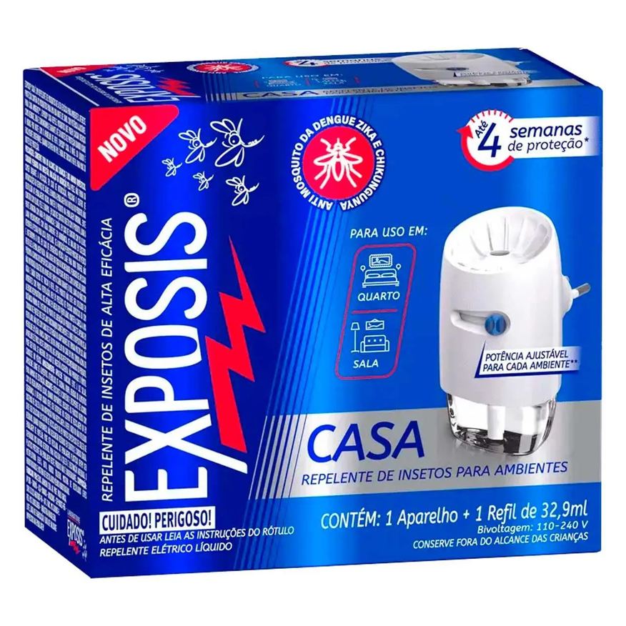 Casa Repelente Exposis Repelente Elétrico Líquido + 1 Refil