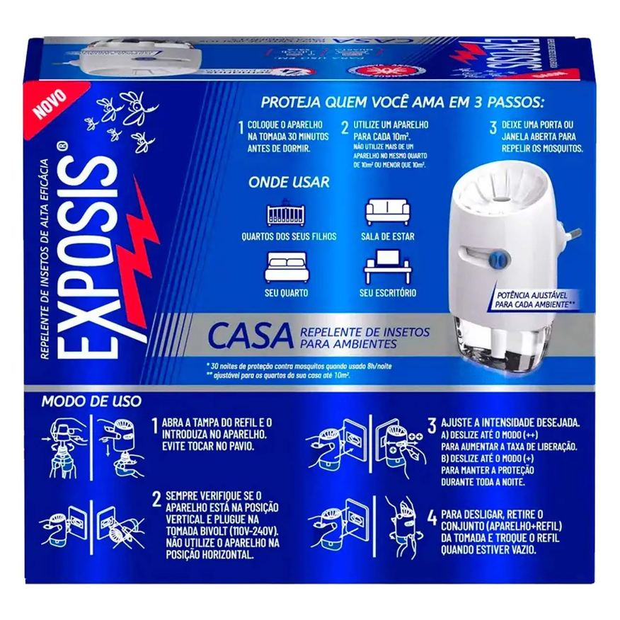 Casa Repelente Exposis Repelente Elétrico Líquido + 1 Refil