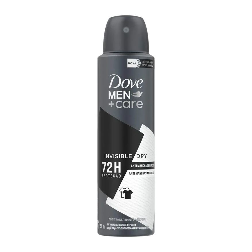 Dove Men Desodorante Antitranspirante Aerosol +Care Invisible Dry 72h 150ml