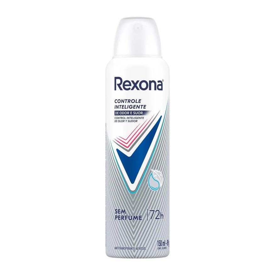 Rexona Desodorante Antitranspirante Aerosol Sem Perfume Feminino 72h 150ml