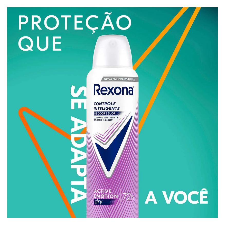Rexona Desodorante Antitranspirante Aerosol Active Emotion Feminino 72h 150ml