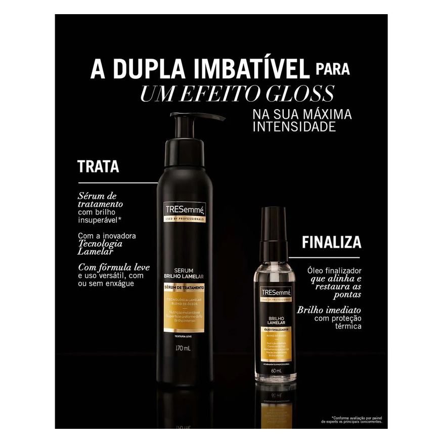 Finalizador Óleo Tresemmé Brilho Lamelar 60ml