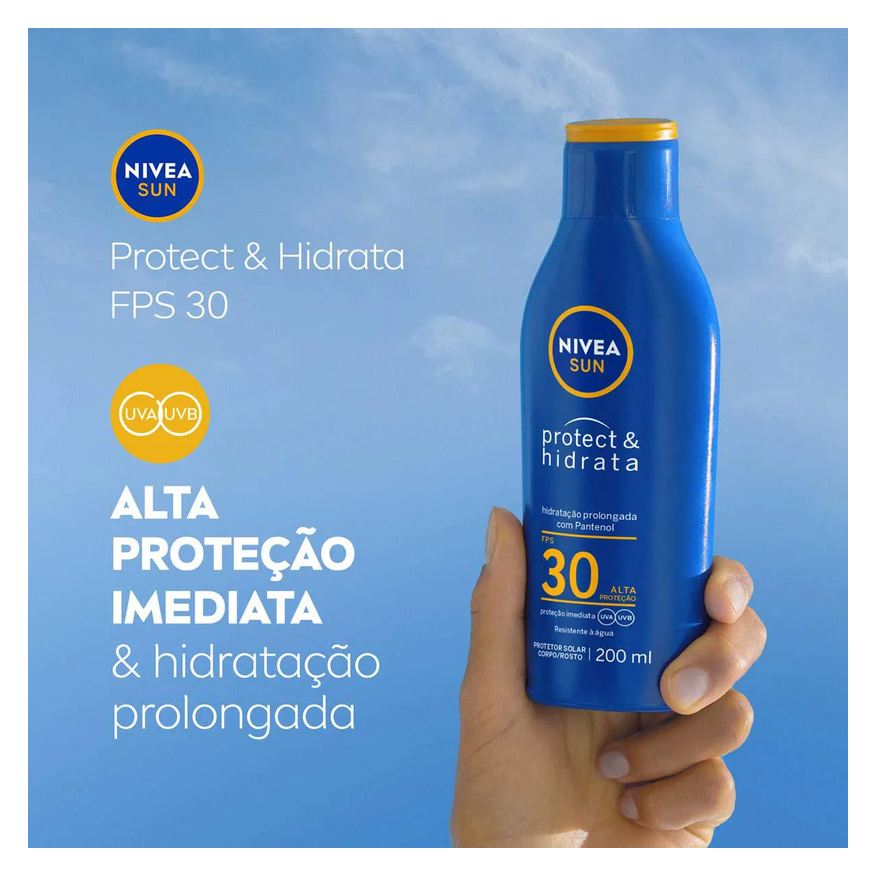 Nivea Kit Protetor Solar Corporal Sun Protect & Hidrata FPS 30 com 200ml + 100ml