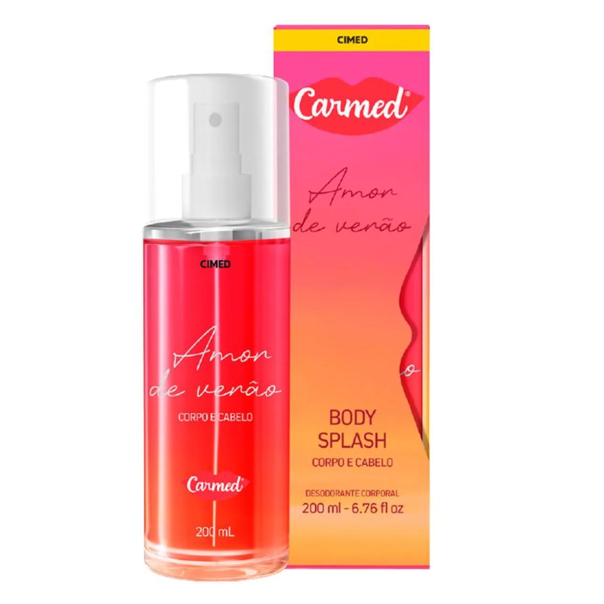 Cimed Body Splash Carmed Amor de Verão 200ml – Fragrância Floral e Frutada Feminina