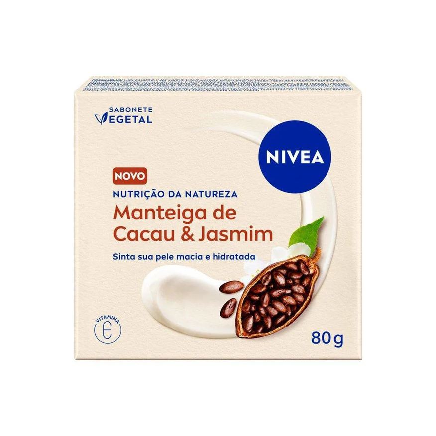 Nivea Sabonete Vegetal Nutrição da Natureza Cacau & Jasmim 80g