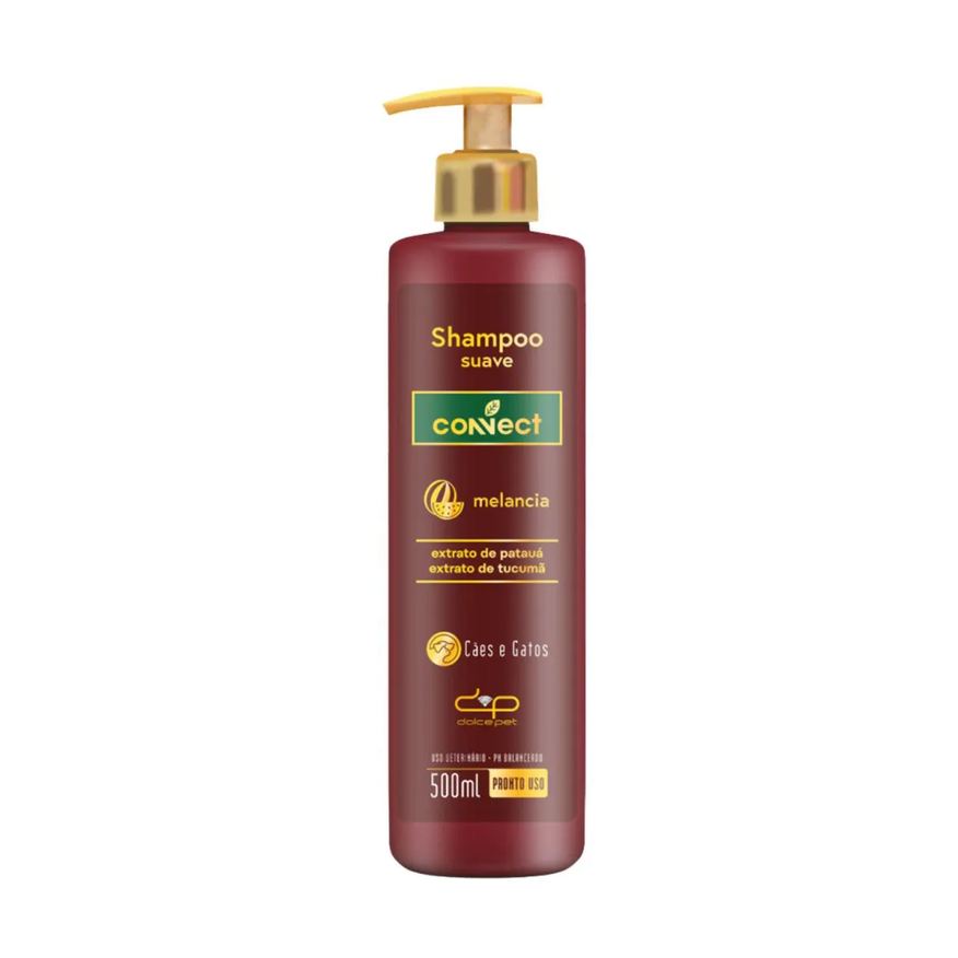 Dolce Pet Shampoo Suave Connect Melancia 500ml Pronto Uso