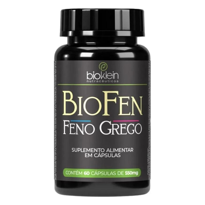 Bioklein Bio Fen Feno Grego (Com Extrato da Semente de Feno Grego) 550mg 60 Cápsulas