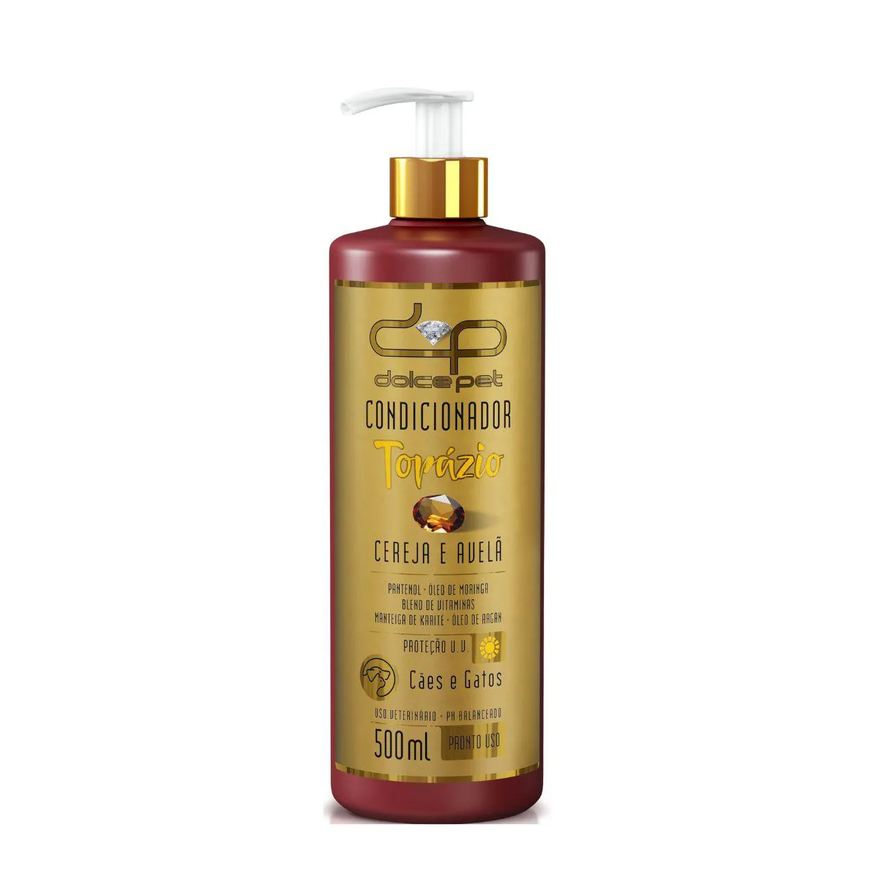 Topázio Condicionador Cereja e Avelã Dolce Pet para Cães e Gatos - 500ml