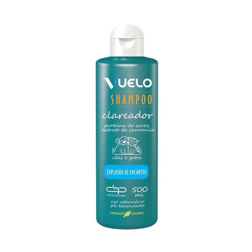 Clareador Shampoo Explosão de Encantos Vuelo Dolce Pet Cães e Gatos - 500ml