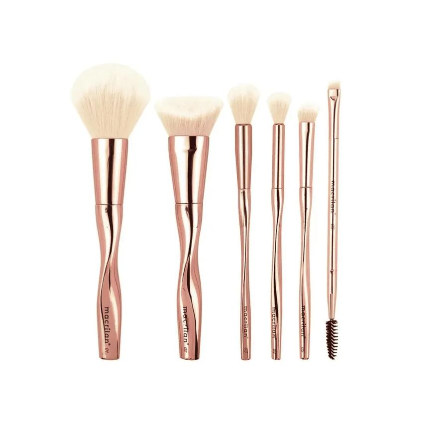 Macrilan Kit Mademoiselle Profissional com 6 Pincéis Ed004