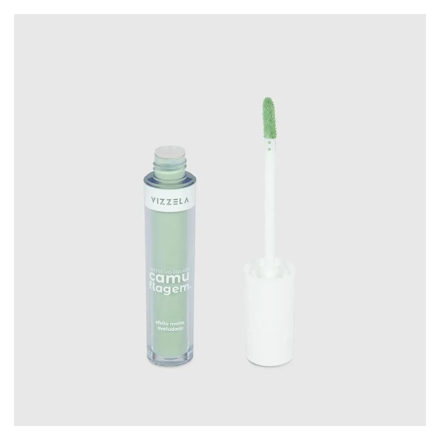 Vizzela Corretivo Liquido Camuflagem Verde 5g