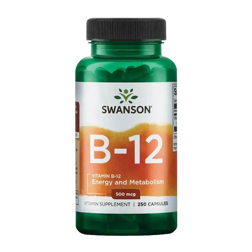Swanson Vitamina B-12 500Mcg 250 Cápsulas