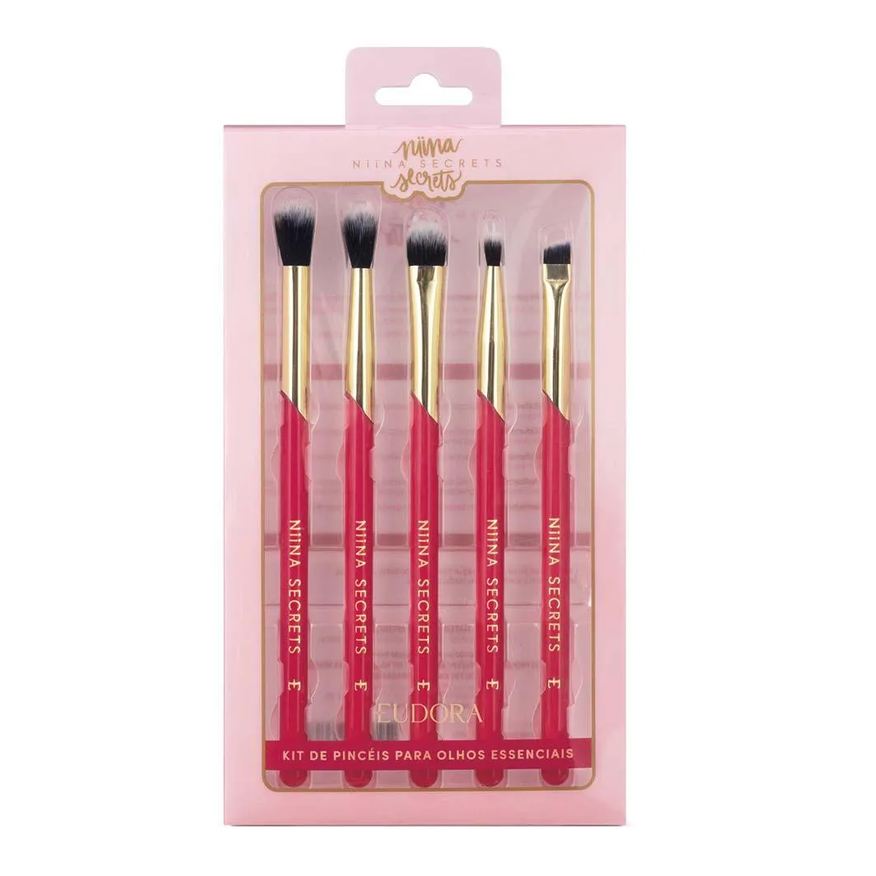 Eudora Niina Secrets Kit de Pincéis de Olhos Essenciais