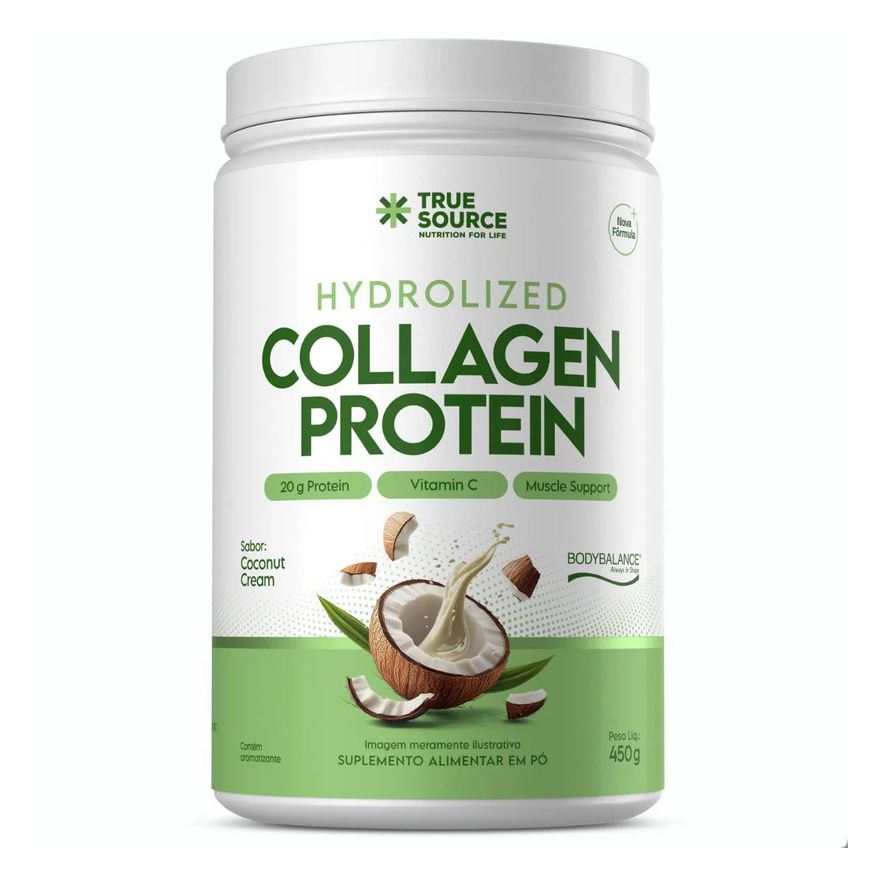 True Collagen Protein Hydrolized Body Balance 450g Source Coconut Cream