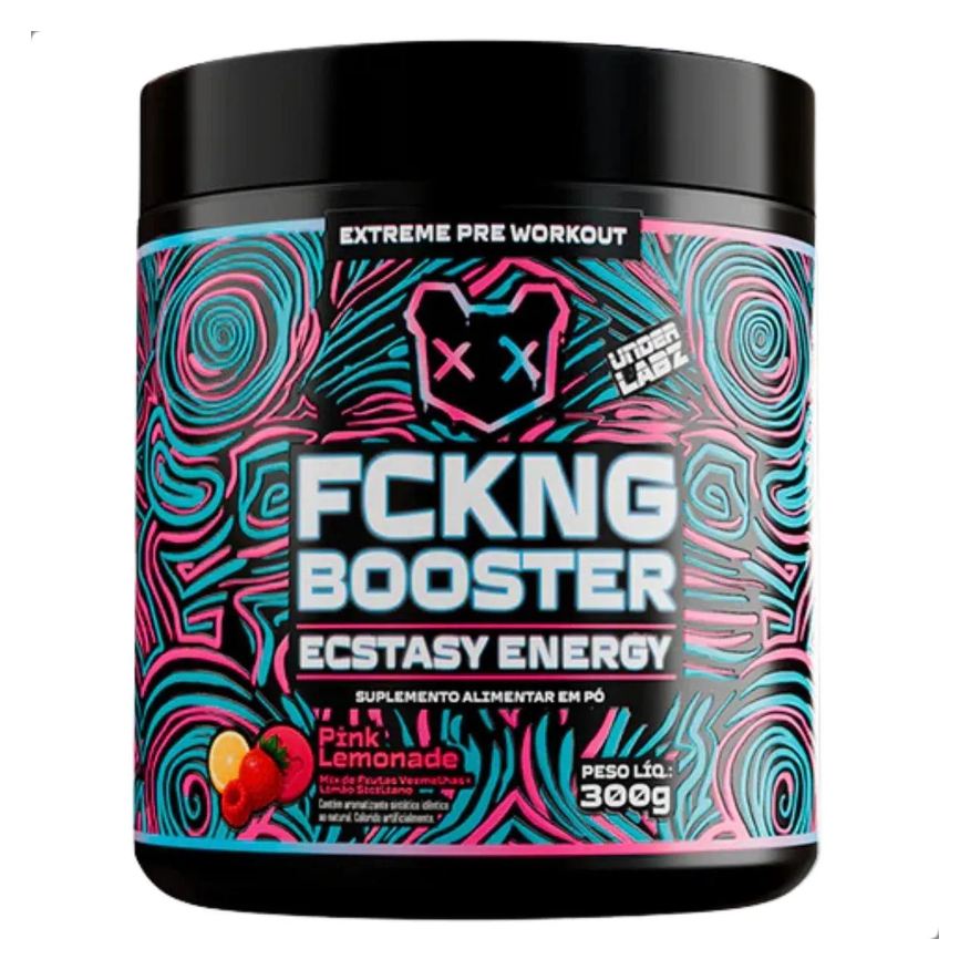 Under Labz Fckng Booster Ecstasy Energy Pre Workout 300g Pink Lemonade
