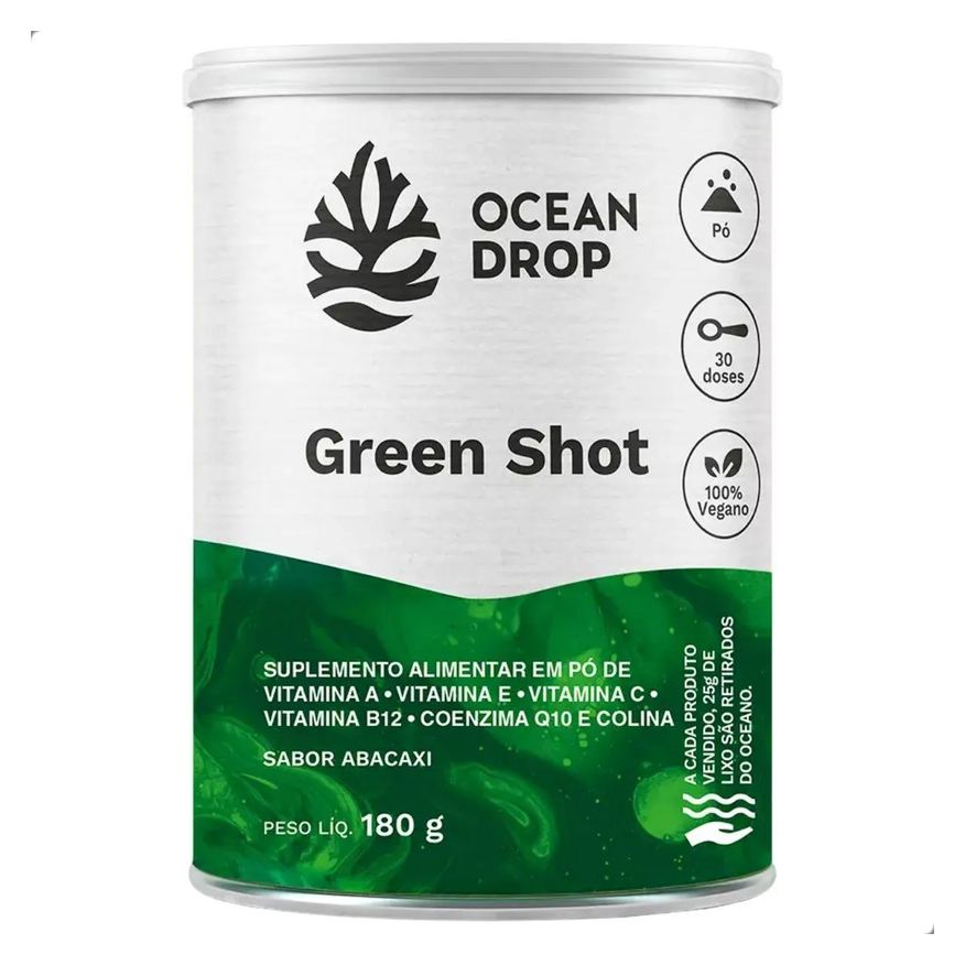 Ocean Drop Green Shot 180g Abacaxi