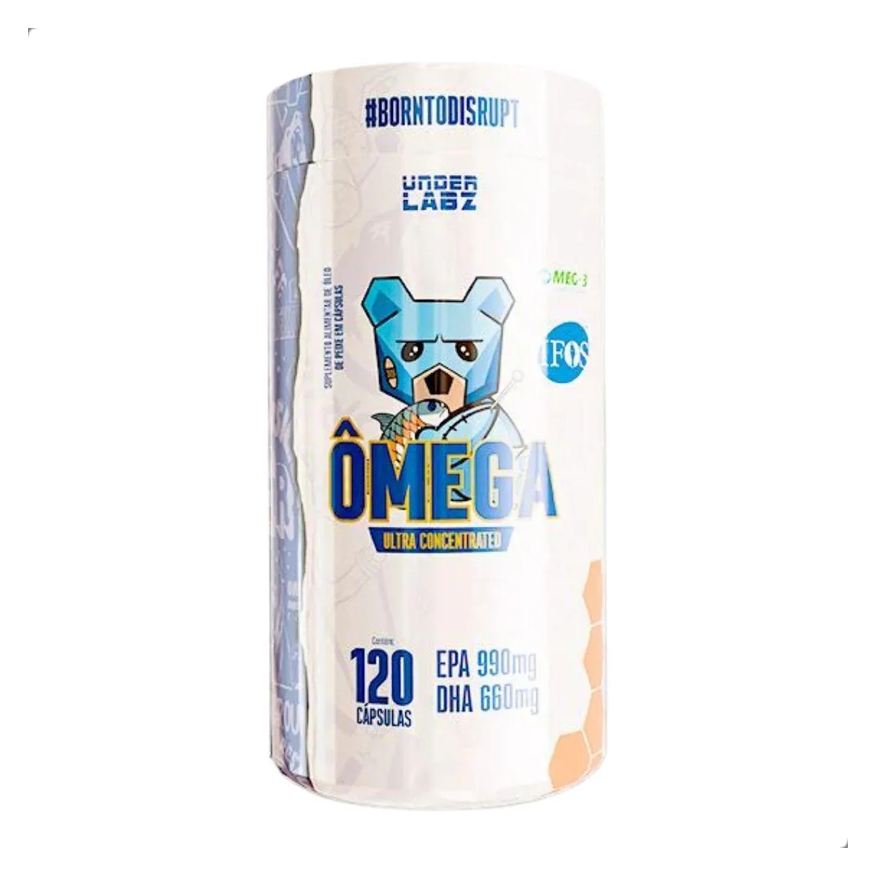 Under Labz Ômega 3 Ultra Concentrated Ifos Epa Dha 120 Capsulas Natural