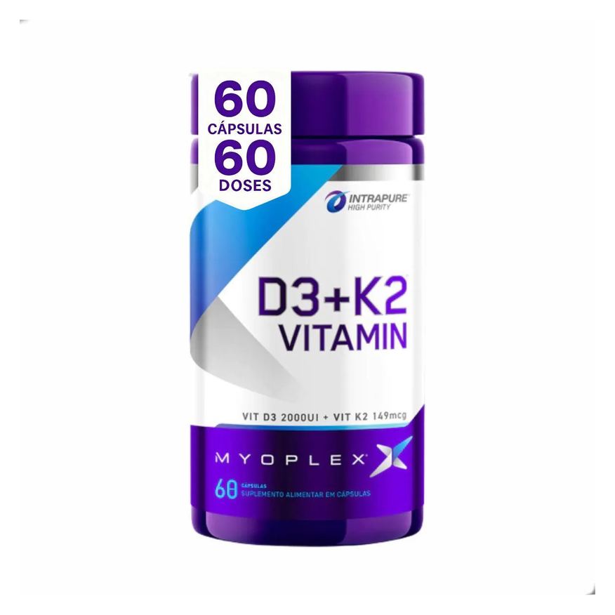 Myoplex Vitamina D3 2000Ui e K2 149Mcg 60 Capsulas Natural