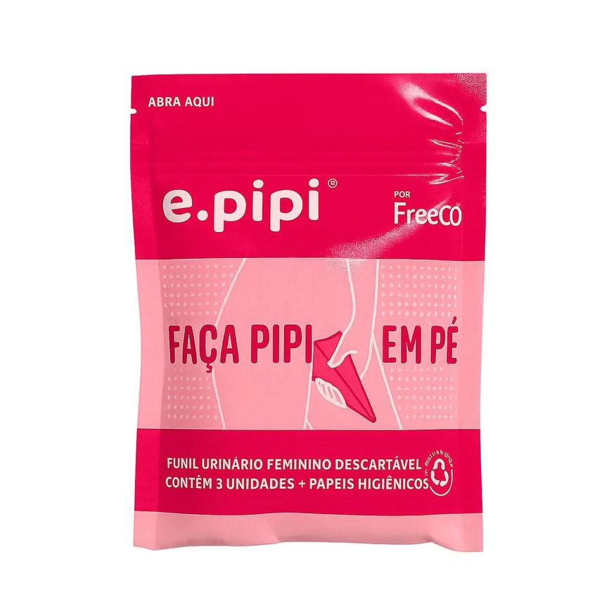 Freeco Epipi Funil Urinário Descartável com 3 unidades + Papel Higiênico