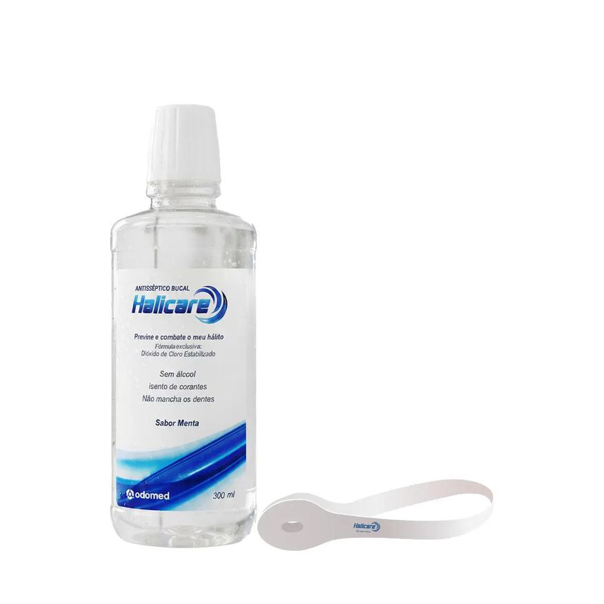 Odomed Kit Halicare Enxaguante Bucal Limpador de Língua (2 Produtos)