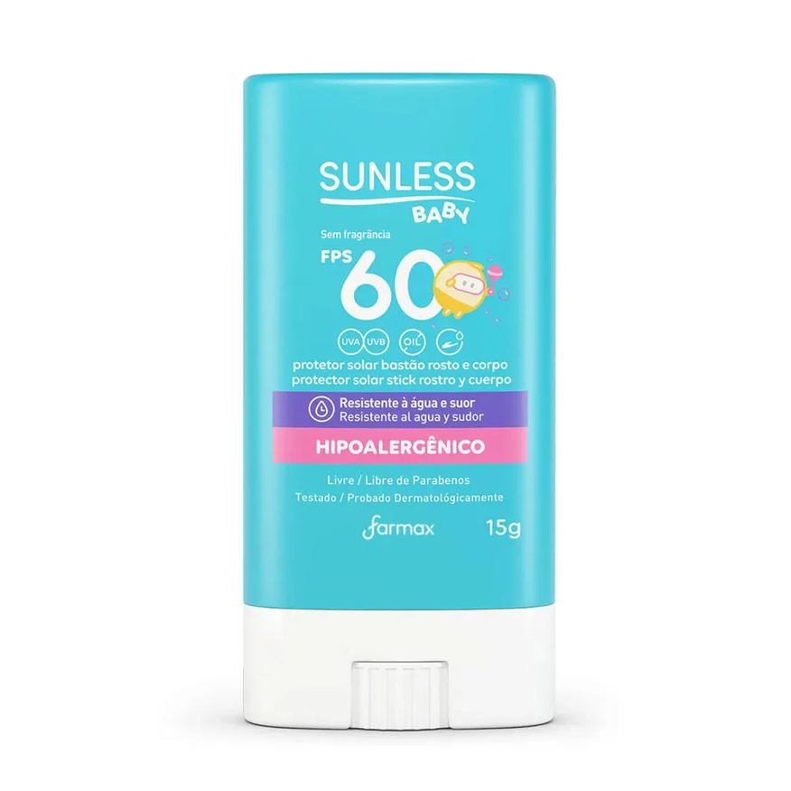 Sunless Protetor Solar Baby 60Fps Bastão 15g