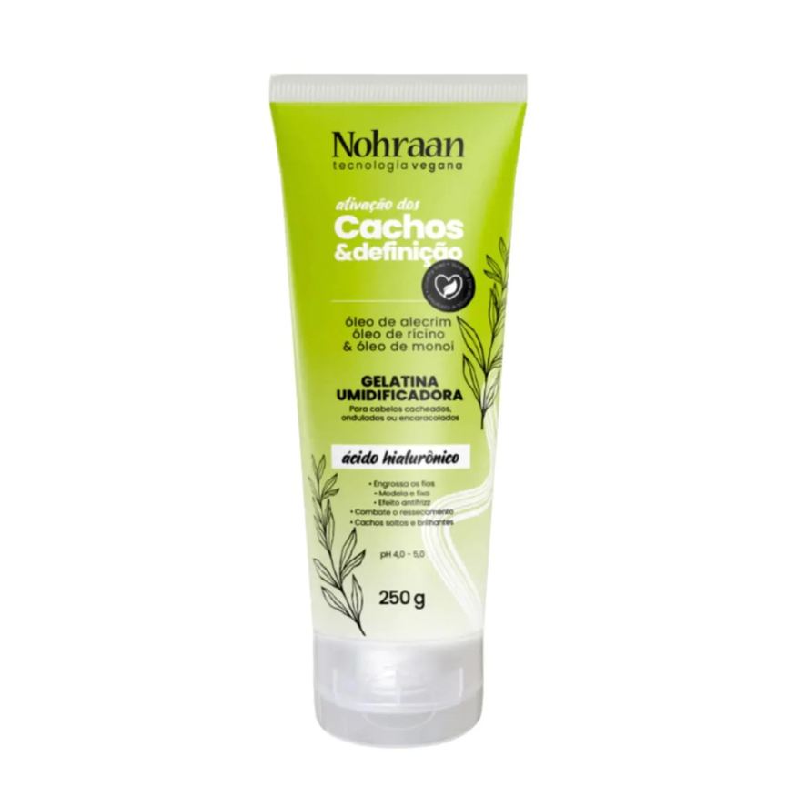 Nohraan Gelatina Umidificadora Cachos Alecrim & Rícino 250g