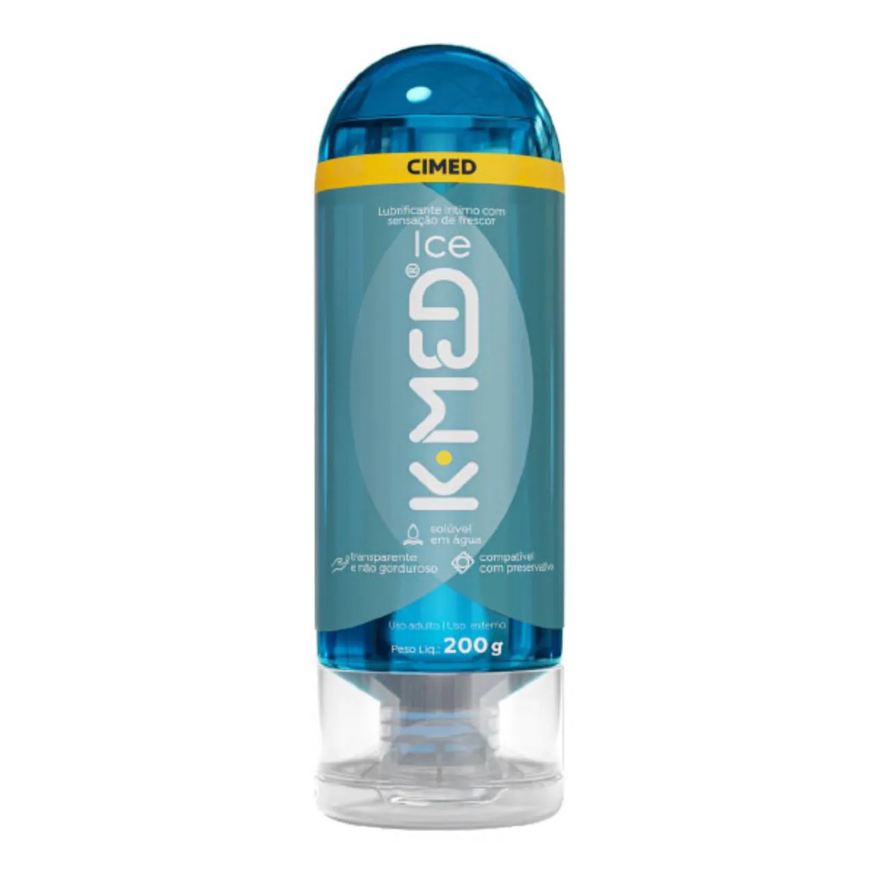 Cimed K-Med Ice 200ml Gel Lubrificantes Intimos a Base de Agua
