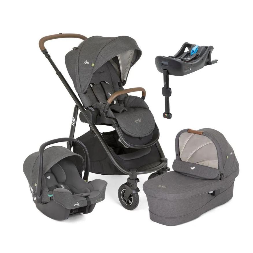Joie Travel Sistem Versatrax Cicle Trio Cinza Shellgray com I-Base Isofix I-Snug