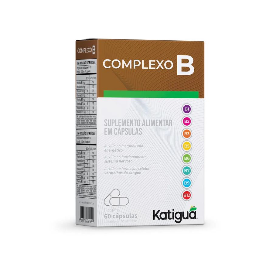 Katigua Complexo B 8 Vitaminas 60 Cápsulas