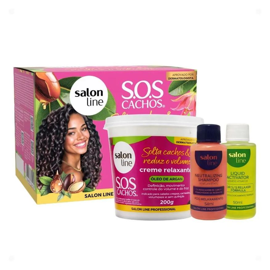 Salon Line Creme Relaxante Sos Cachos Óleo de Argan